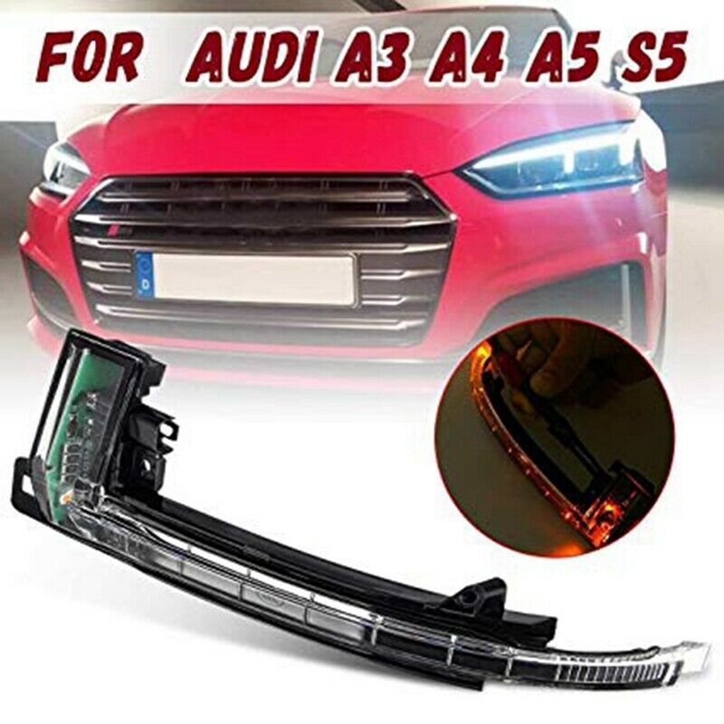 Car Rearview Mirror Turn Signal Indicator Light For-Audi A4 A5 8K B8 A3 S5  K3D8