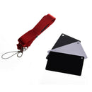 3-in-1 Digital 18% Gray / White / Black Card Set White Exposure Balance+Str I6R3