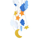 LED Decorative Lamp Star Moon Cloud Decorative Light Nonwovens Holiday Kids