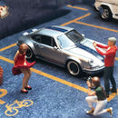 4x 1:64 Scale Mini Boys Girls People Shooting Street Layout Diorama Decor