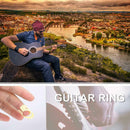 Guitar Ring Finger Guard Guitar Ring Fingertip Guitar Accessory (L Yellow)