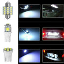 13Pcs Car White Light Interior LED Lights For Dome License Plate Lamp 12V Kit_SE