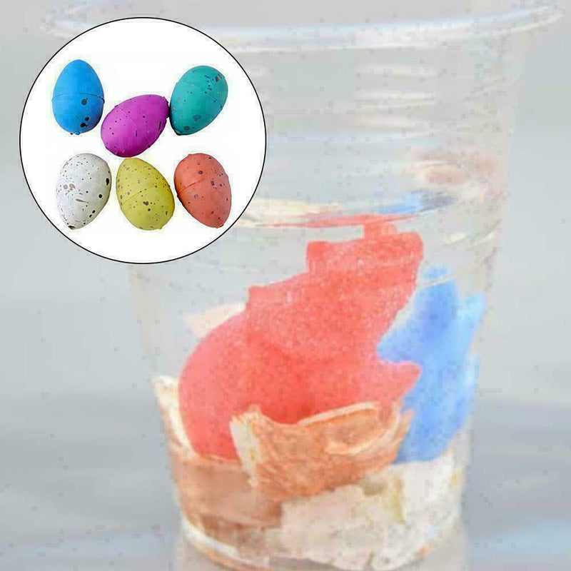 6pcs Dino Eggs Growing Hatching Dinosaur Add Child Inflatable Toys Wa Y7I8