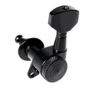 Acoustic Guitar Tuning Pegs Machine Head Tuners 3L3R Black Guitar Parts 6pcs