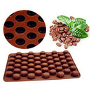 55 Mini Coffee Beans Silicone Cake Mold Jelly Candy Craft Ice Cube Tray Mould