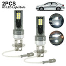 Pair H3 LED Fog Light Bulbs Headlight Kit 110W 20000LM 6000K Driving DRL Lamps