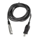 USB To XLR Microphone Cable 3 Pin Mic Link Converter Cable Studio Audio Cable
