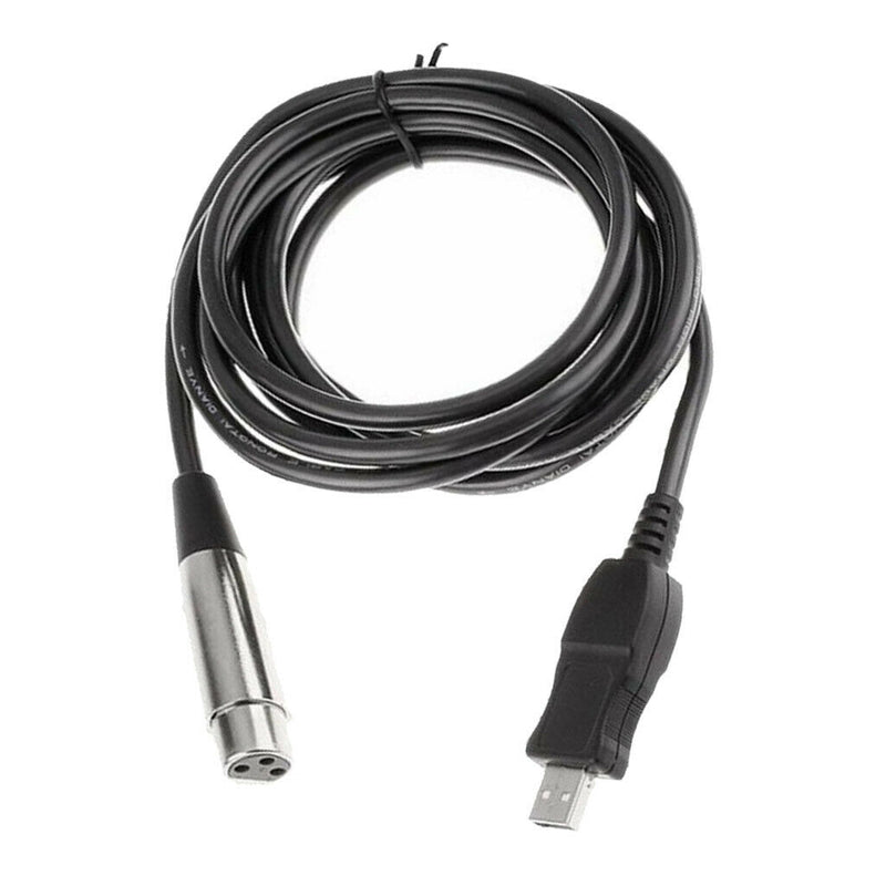 USB To XLR Microphone Cable 3 Pin Mic Link Converter Cable Studio Audio Cable