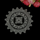 Lace Edge Circle Frame Metal Cutting Die Stencils Scrapbook Embossing Craft ME