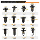 240Pcs Bumper Retainer Clips Car Plastic Rivets Fasteners Push Retainer Kit