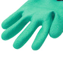1 Pair Rubber Polyester Builders Garden Work Latex Gloves Plastic Claws