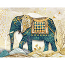 5D DIY Full Round Drill Diamond Painting Ethnic Elephant Animal Picture Kit A