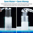 3 In 1 High Pressure Showerhead Handheld Shower Head NEW with ON/Off/Pause V8F7