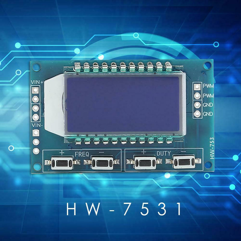 LED Display Adjustable PWM Signal Generator Duty Cycle Pulse Frequency Module