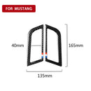 For Ford Mustang 2015-2017 Carbon Fiber Dashboard A/C Air Vent Frame Trim 1 Pair