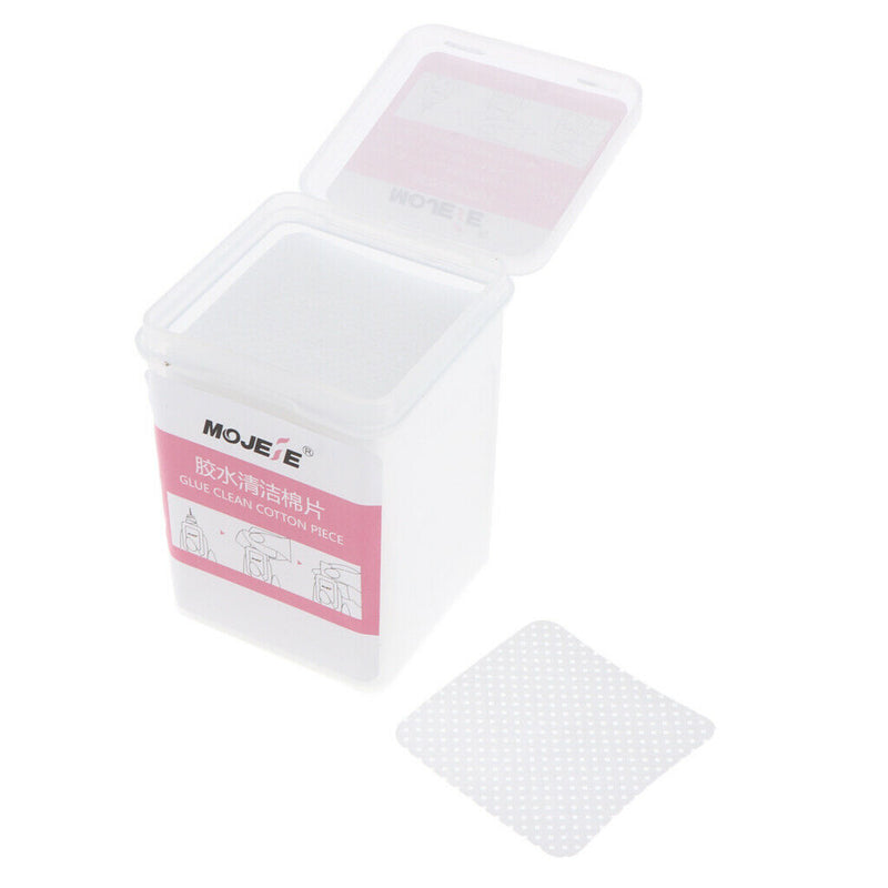 1 Box Chemical-free Lint-Free Cotton Pad Wipes for Eyelash Extensions