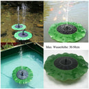 Lotus Leaf Shape Water Pump Solar Fountain Power Pump Panel Outdoor Small M