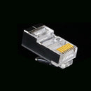 100pcs Crystal 8Pin RJ45 Modular Plugs Head Ethernet Cable Connector Adapter