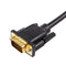 1.5M 4.9Ft VGA 15 Pin Male to 3 RCA RGB Male Video Cable Adapter Black F8R1