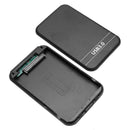 2.5 inch SATA 2 to USB3.0 HDD SSD Case External Hard Disk Enclosure (Black)