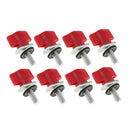 8pcs Hard Top Quick Removal Screw Fastener Kit for Jeep Wrangler 95-16 Red