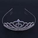 Women Crystal Crown Romatic Elegant Princess Hair Ornaments Jewelry A