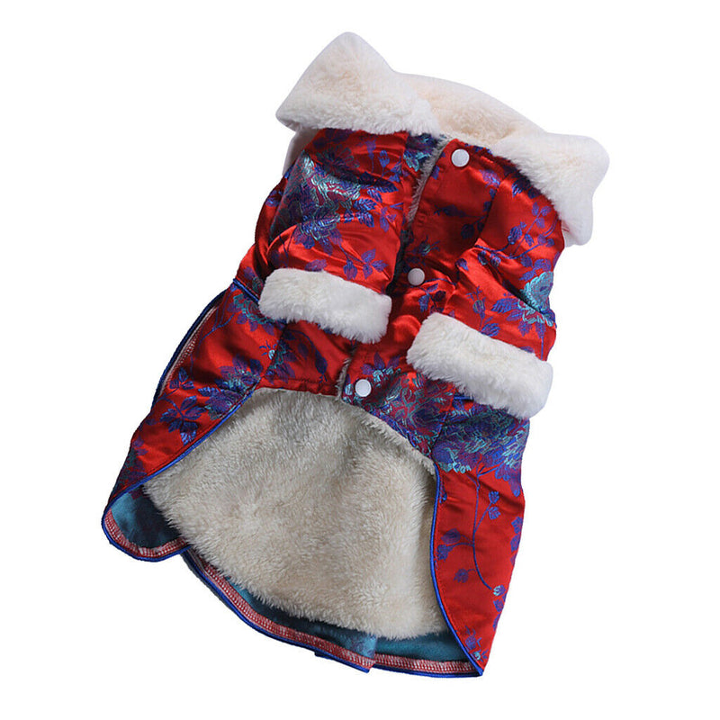 2PCS Female Pet Dog  Princess Dress Clothes Costume Skirt Apparel Red_M/L