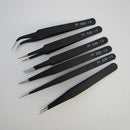 Professional Coated Precision Tweezers Set Stainless Steel Non Magnetic Tide