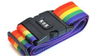 2M Travel Luggage Suitcase Strap Rainbow Baggage Backpack Belt Password Lock 3C