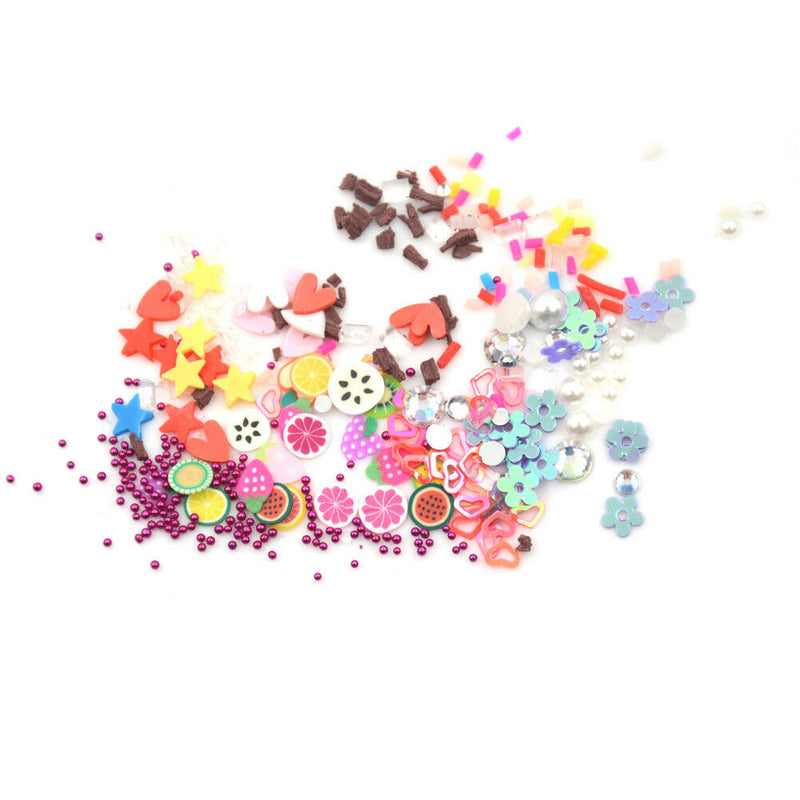 Add 12 kinds fruit pattern of slime DIY Slime Education CraftMudAntistress toyJR