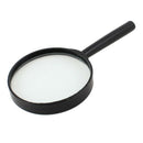 magnifying glass 5x 90mm plastic handle Black transparent L5H6