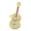 Usb Flash Drive Color Diamond Metal Full Pen Drive U Disk Crystal Guitar Dr T7J9