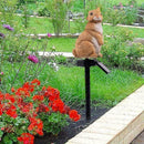 Solar Garden Ornament Rabbit Pattern Lawn Lamp Outdoor Decor LED Sculpture E0V6