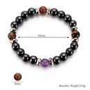 Elastic Hematite Bracelet Colorful Charm Men Women Health Care Accessory