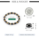Unisex Magnetic Bracelet Beads Hematite Stone for Therapy Health Care Hemat T4O8