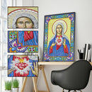 5D DIY Special Shaped Diamond Painting Religious Cross Stitch Mosaic Kit