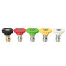 5 Pcs Pressure Washer Spray Nozzle Tips Jet 1/4" Quick Connect 3.0 GPM Car Wash