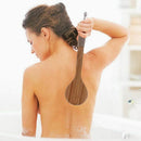 Dry Skin Body Brush Bath Exfoliating Brush Natural Bristles Back Scrubber w