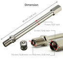 4x Chrome Tyre Wheel Valve Extension Extender Caps Stem For Car Truck Van New w1