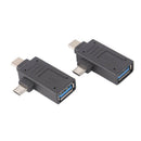 USB 3.1 2-in-1 Type-C&Micro USB to USB 3.0 / 2.0 Female OTG Adapter ConvertorTEU