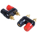 10 x Dual Cable Banana Plug Terminal Binding Post Power Amp Black + Red