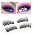 4PCS/Pair Triple Magnetic Eyelashes Handmade Reusable False Eye Lashes Supp X8H6