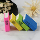 4 Pcs / Pack Book Style Pencil Eraser Kid Stationery School Office Supply