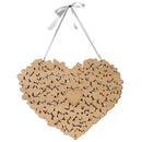 Wooden Heart Shaped Wedding Message Board, Wedding Bookmarks, Wedding Guest A4X2