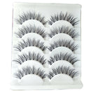 5 Pairs 6D Mink False Eyelashes Wispies Set Natural Wispy Long Eye Lashes Makeup