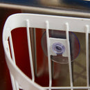 Metal Kitchen Sink Suction Holder Corner Caddy for Sponges, Scrubbers, Soap