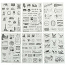 6Pcs Retro Tower Stickers For DIY Scrapbooking Planner Cardmaking Journaling LJ