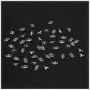 25 Pairs Silicone Eyeglass Nose Pads Oval Push On