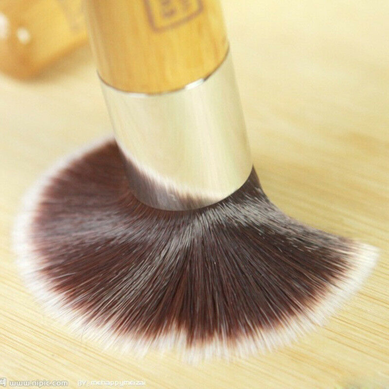 Pro Flat Foundation Face Kabuki Powder Contour Make up Blush Brush Cosmeti IFT