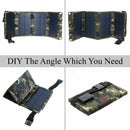20W USB Solar Panel Folding Power Bank Outdoor Camping Hiking Battery B4F3